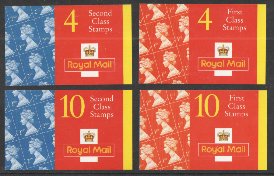 (image for) Set of 4 Type 9 Sample Barcode Booklets without stamps, as issued
